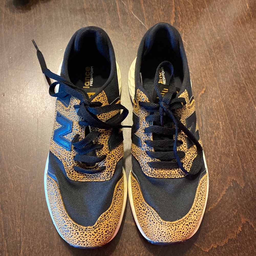 New Balance leopard print sneakers